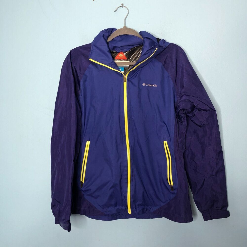Columbia Jacket Womens Medium Purple Omni Heat Tech Winter Hooded Pockets